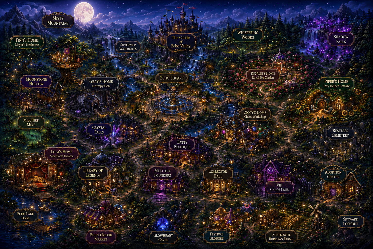Echo Valley interactive map